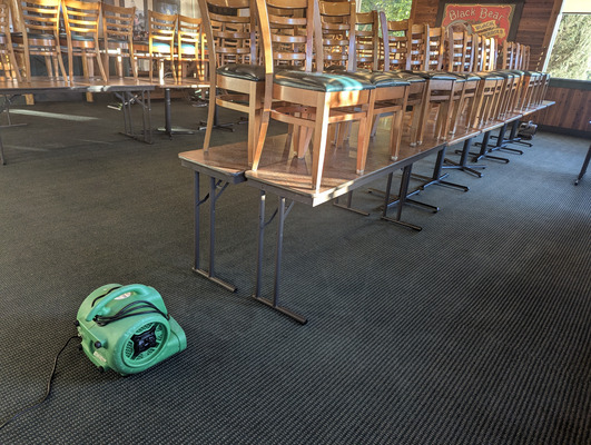 Carpet Cleaning Restaurant Spills Project in Sacramento CA 95833